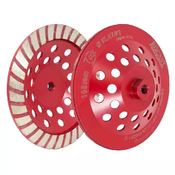 Rebolo Diamantado Tipo Prato com Rosca 100 X M14 254,0003 ROCAST - Ritec Máquinas e Ferramentas