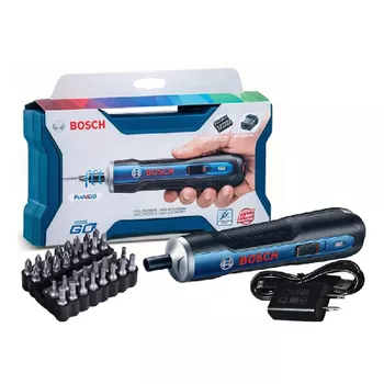 Parafusadeira a Bateria Bosch Go 3,6V BIVOLT com 32 Bits, 1 Cabo USB em Maleta - Ritec Máquinas e Ferramentas