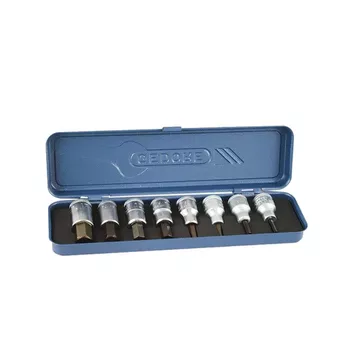 Jogo de Soquetes Hexagonal 1/2'' 4 à 17mm 8 Peças 016201 - Gedore - Ritec Máquinas e Ferramentas