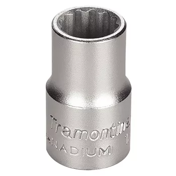 Soquete Estriado em Aço Cromo Vanádio 14 mm - Encaixe 1/2'' - Tramontina PRO - Ritec Máquinas e Ferramentas