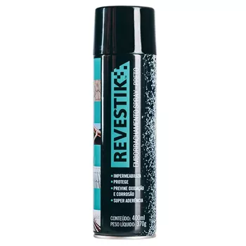 Emborrachamento Spray Preto 400ml (227551) - Revestik - Ritec Máquinas e Ferramentas