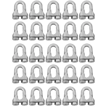 Kit Clips Grampo Para Cabo de Aço 1/4'' 1,0003 (Com 25 Unidades) - Nord - Ritec Máquinas e Ferramentas