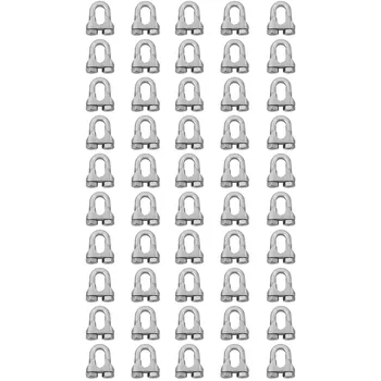 Kit Clips Grampo Para Cabo de Aço 1/4'' 1,0003 (Com 50 Unidades) - Nord - Ritec Máquinas e Ferramentas