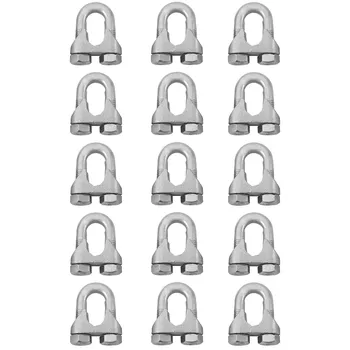 Kit Clips Grampo Para Cabo de Aço 5/8