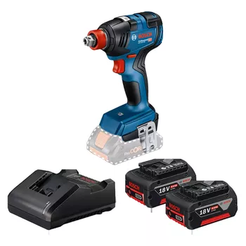 Parafusadeira Chave de Impacto 18V Sem Fio Com Carregador e 2 Baterias (GDX 18V-200) - Bosch - Ritec Máquinas e Ferramentas