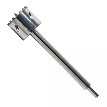 Serra Copo Diamantada de 75mm, Com Haste de 150mm (DE075M) - Starrett - Ritec Máquinas e Ferramentas