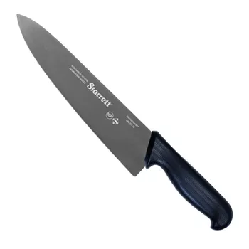 Faca de Carne Para Refile de Mesa Lâmina Triangular Larga 10'' Com Cabo Preto (BKB301-10) - Starrett - Ritec Máquinas e Ferramentas