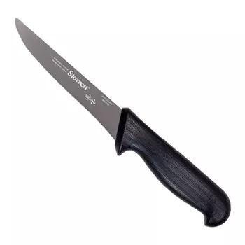 Faca de Desossa Lâmina Reta Larga 6'' Com Cabo Preto (BKB103-6) - Starrett - Ritec Máquinas e Ferramentas
