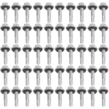 Kit Parafuso Autobrocante Cabeça Sextavada Com Arruela 6,3mmx3/4'' 16,0010 (Com 50 Unidades) - Nord - Ritec Máquinas e Ferramentas