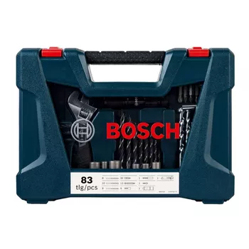 Kit de Pontas e Brocas em Titânio Bosch V-Line 83 Peças - Ritec Máquinas e Ferramentas