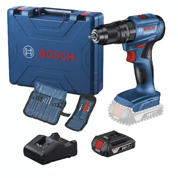Furadeira Parafusadeira Impacto 18V Bosch GSB185LI-1BX Sem Fio, 1 bateria 23 AC - Ritec Máquinas e Ferramentas