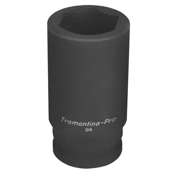 Soquete de Impacto Sextavado Longo 3/4'' x 38mm (44893/138) - Tramontina Pro - Ritec Máquinas e Ferramentas