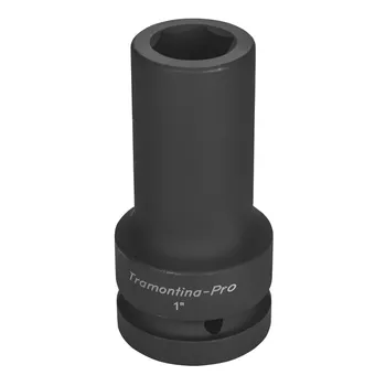 Soquete de Impacto Sextavado Longo 1'' x 33mm (44932/033) - Tramontina Pro - Ritec Máquinas e Ferramentas