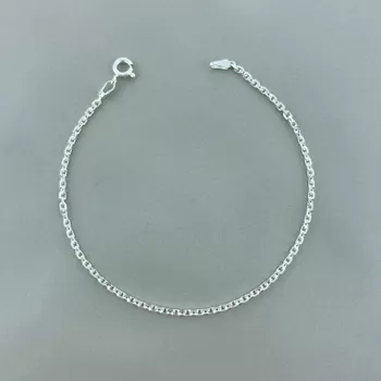 Pulseira Masculina Cadeado 2,0Gr Prata 925 - 1011... - Roanne Jóias