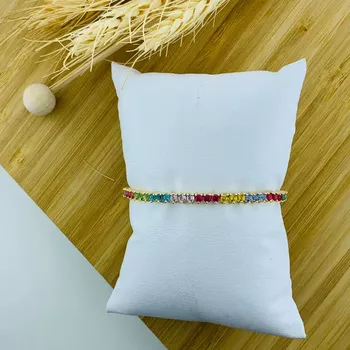 Pulseira Riviera Colorida Semijoia - 105917 - Roanne Jóias