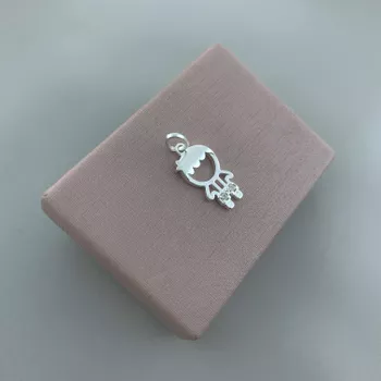 Pingente Menino Zirconia Prata 925 - 1011830641 - Roanne Jóias