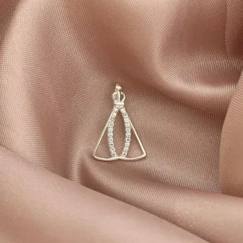 Pingente Nossa Senhora Vazada com Zirconia Prata 9... - Roanne Jóias