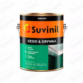 TINTA PARA GESSO BRANCO 3,6LT SUVINIL