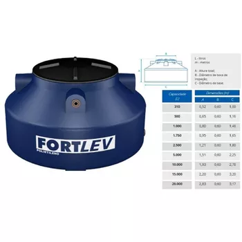 CAIXA TANQUE POLIETILENO FORTLEV 5.000 LITROS