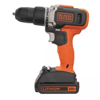 PARAFUSADEIRA BLACK & DECKER 20V VVR COM MALETA COM 1 BATERIA BCD704C1-BR