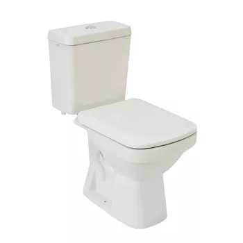 VASO ACOPLADO FIORI LIRIO QUADRADO BRANCO COM ASSENTO