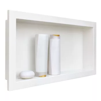 NICHO MÁRMORE SINTÉTICO DURAFORT FUNDO LISO BRANCO