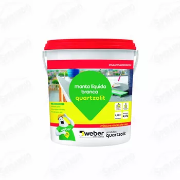 MANTA LIQUIDA QUARTZOLIT BRANCA 4KG