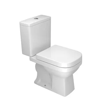 KIT COMBO COMPLETO DECA VASO ACOPLADO QUADRA C/ASSENTO BRANCO
