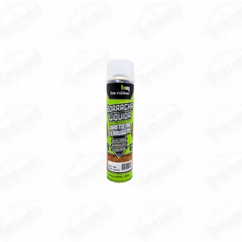 BORRACHA LÍQUIDA SPRAY HM RUBBER 400ML - PRETO