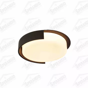 PLAFON LED ARISTILO 24W 3000K 100-240V PRETO - ASTRALED