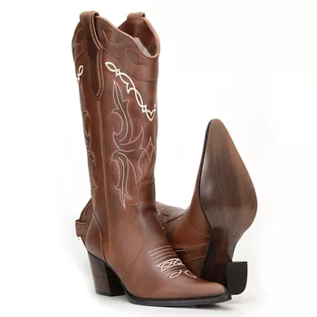 Bota Country Feminina Capelli Boots Mustang Pinhão - Store Country