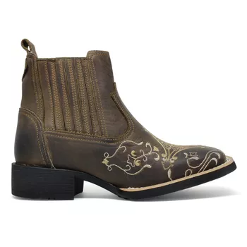 Botina Bordada Feminina High Country 7208 Crazy Horse Amendôa - Store Country