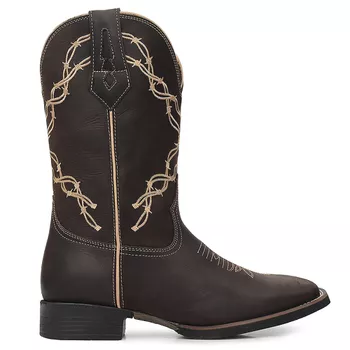 Bota Texana Masculina Bulls Horse 50019 Crazy Horse Café - Store Country