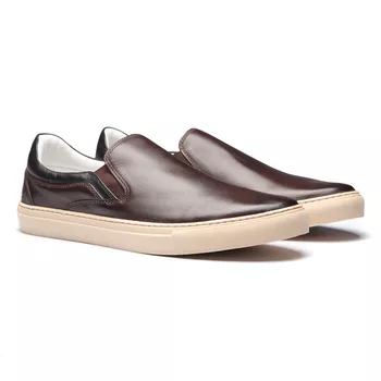 Tênis Slip-On Masculino Gallant Café Valentus - Valentus Menswear