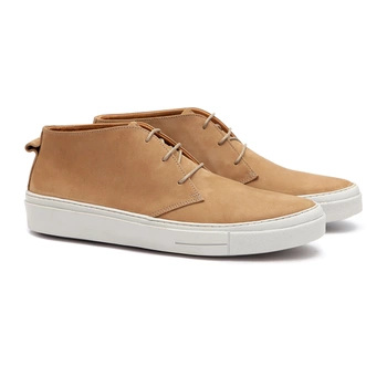 Bota Casual Masculina Peron Bege Samello - SAMELLO