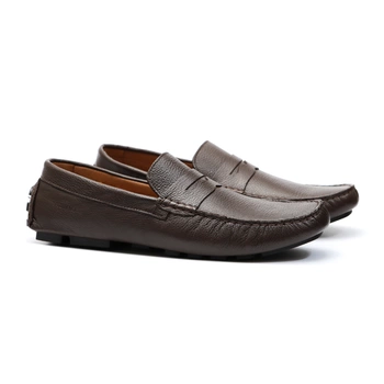Drive Masculino Loafer Mocassim Toscana Café Samello - SAMELLO
