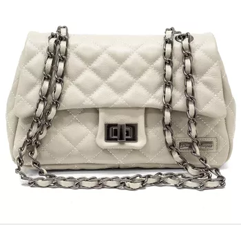 Bolsa Feminina Media Couro Legitimo OFF WHITE REF:DM-17M - Daniella Marques | Bolsas Femininas em Couro
