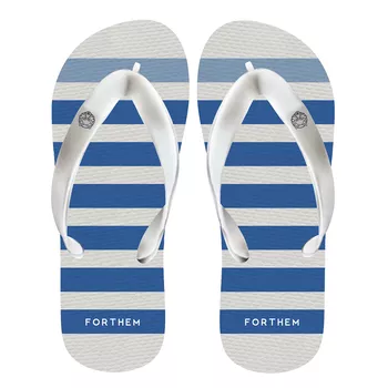 Chinelo FORTHEM Stripes Azul e Branco - CHFTSTAB - Forthem ®