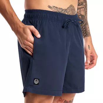 Short Masculino Forthem Linho Básico Azul Marinho ... - Forthem ®