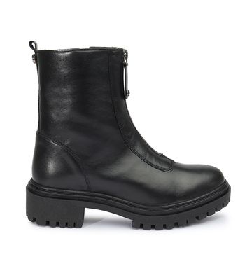 Coturno Tamires Couro Preto - C614preto - AMARENA SHOES