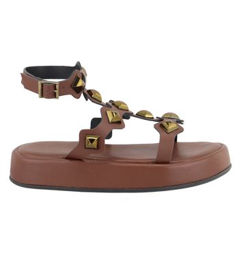 Sandália FlatForm Lívia Terra - Bk500terra - AMARENA SHOES