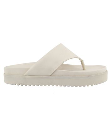 Papete Flatform Grazi Off White - 826flatoff - AMARENA SHOES