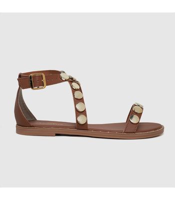 Rasteira Mônica Terra - RRV333caramelo - AMARENA SHOES