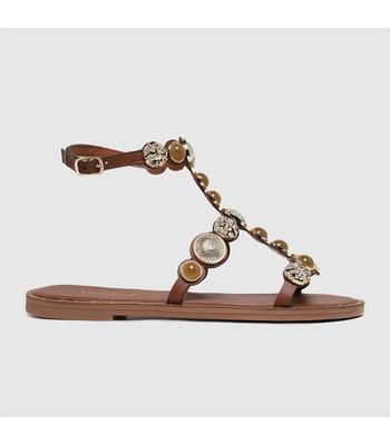 Rasteira Nicolly Caramelo - Nicollycaramelo - AMARENA SHOES