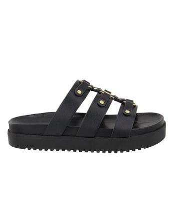 Sandália FlatForm Antonella Preto - Bk435pto - AMARENA SHOES