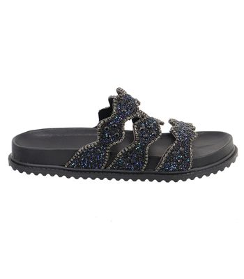 Papete Pedraria Eloá Preto - Bk9008preto - AMARENA SHOES