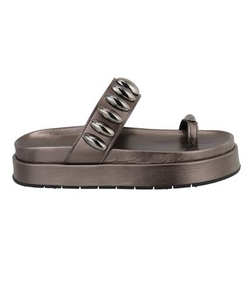 Sandália FlatForm Sofia Grafite - Bk120grafite - AMARENA SHOES
