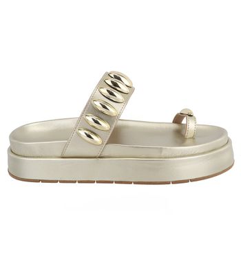 Sandália FlatForm Sofia Ouro - Bk120ouro - AMARENA SHOES