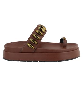 Sandália FlatForm Sofia Terra - Bk120terra - AMARENA SHOES