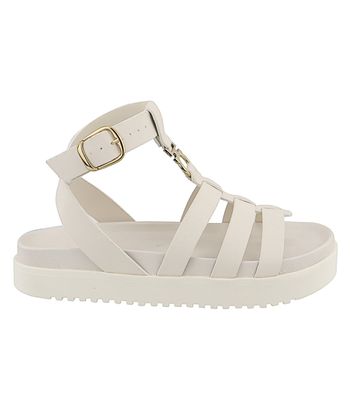 Sandália FlatForm Iza Off White - Bk425off - AMARENA SHOES
